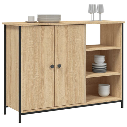 Credenza Rovere Sonoma 100x33x75 cm in Legno Multistrato