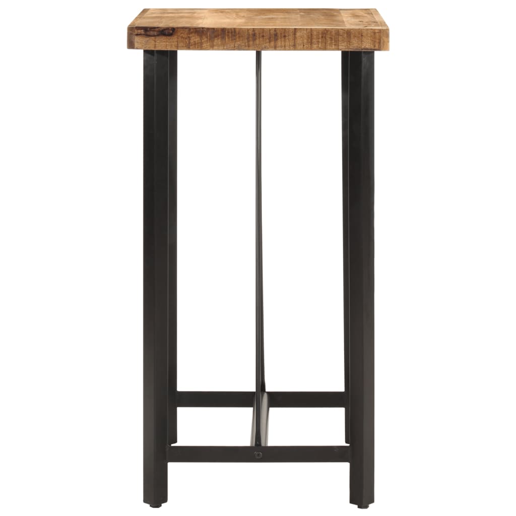 Tavolino da Bar 55x55x107 cm Legno Massello di Mango e Ferro | homemem39