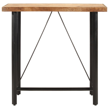 Tavolino da Bar 110x55x107 cm Legno Massello di Mango e Ferro | homemem39
