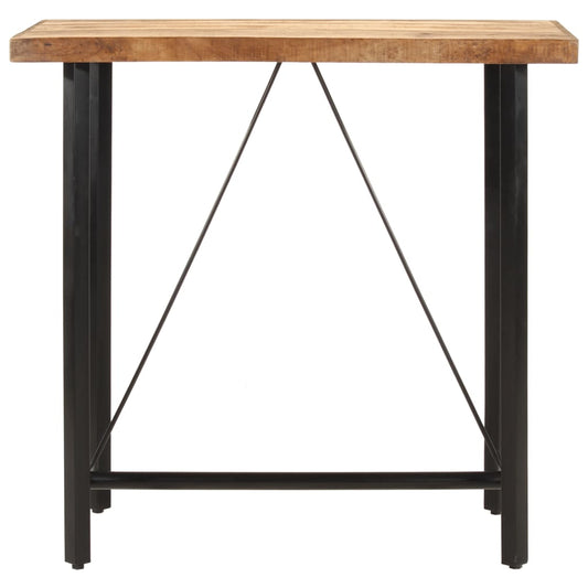 Tavolino da Bar 110x55x107 cm Legno Massello di Mango e Ferro | homemem39