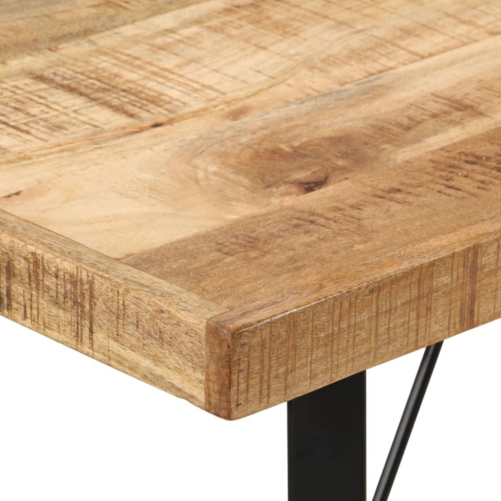 Tavolino da Bar 110x55x107 cm Legno Massello di Mango e Ferro | homemem39