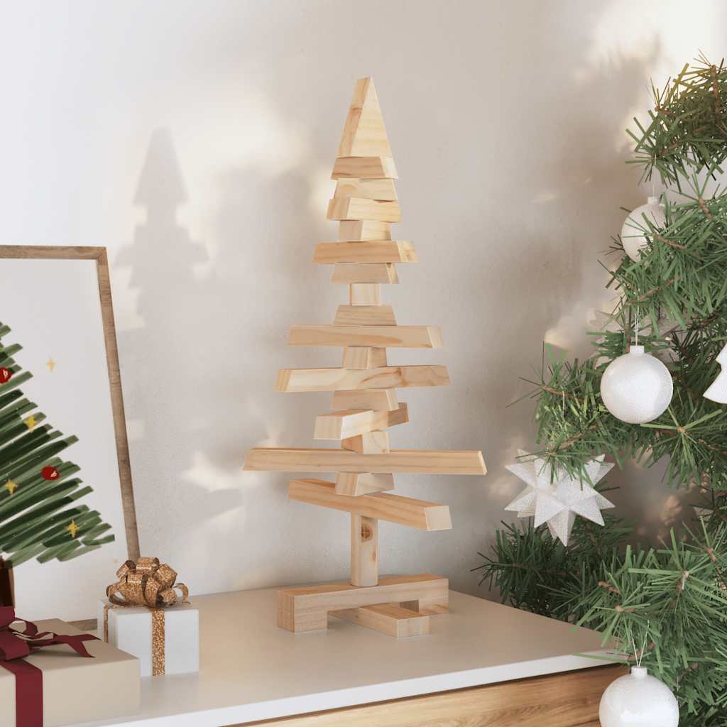 | Albero di Natale in legno | naturale 60 cm Legno di pino massello | homemem39