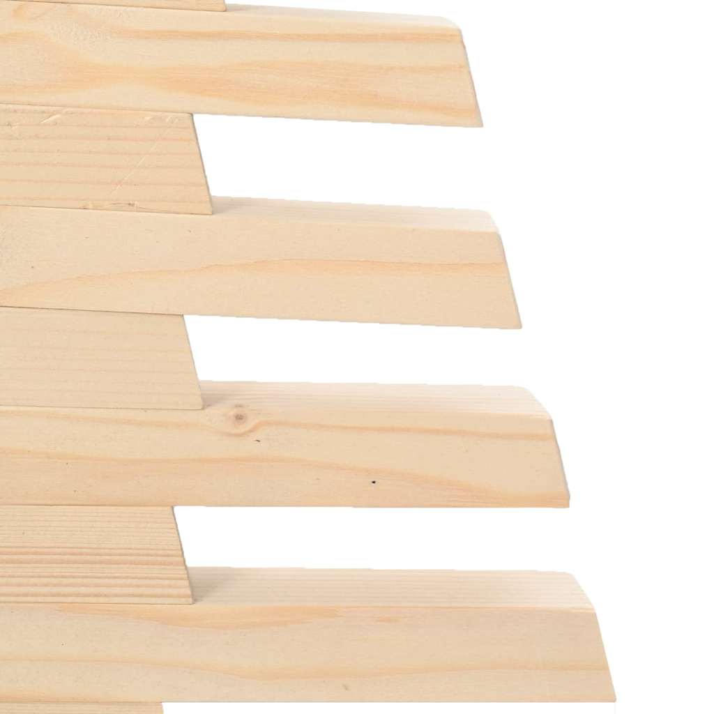 Albero di Natale Decorativo in Legno 90 cm Legno Massello Pino