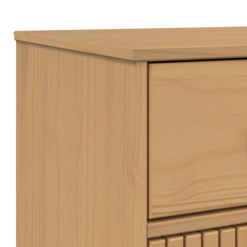 Credenza OLDEN Marrone 114x43x73,5 cm in Legno Massello di Pino