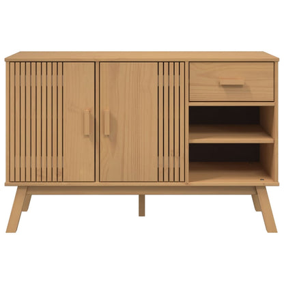 OLDEN Sideboard Brown 114x43x73.5 cm in Solid Pine Wood