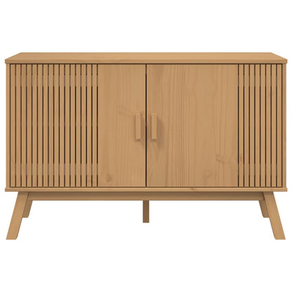 Credenza OLDEN Marrone 114x43x73,5 cm in Legno Massello di Pino - homemem39