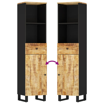 Set Mobili da Bagno 3pz in Legno Massello di Mango | homemem39