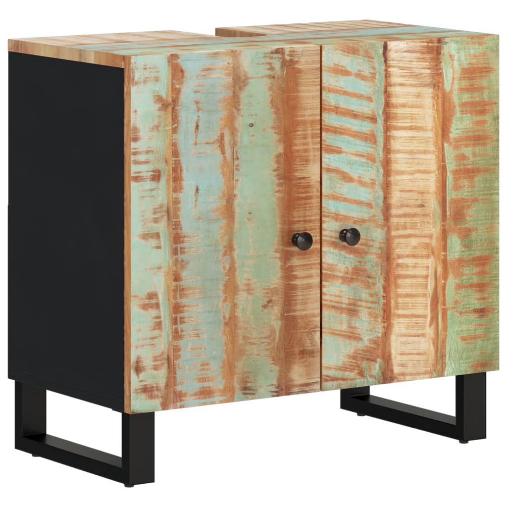 Set Mobili da Bagno 3 pz in Legno Massello di Recupero | homemem39