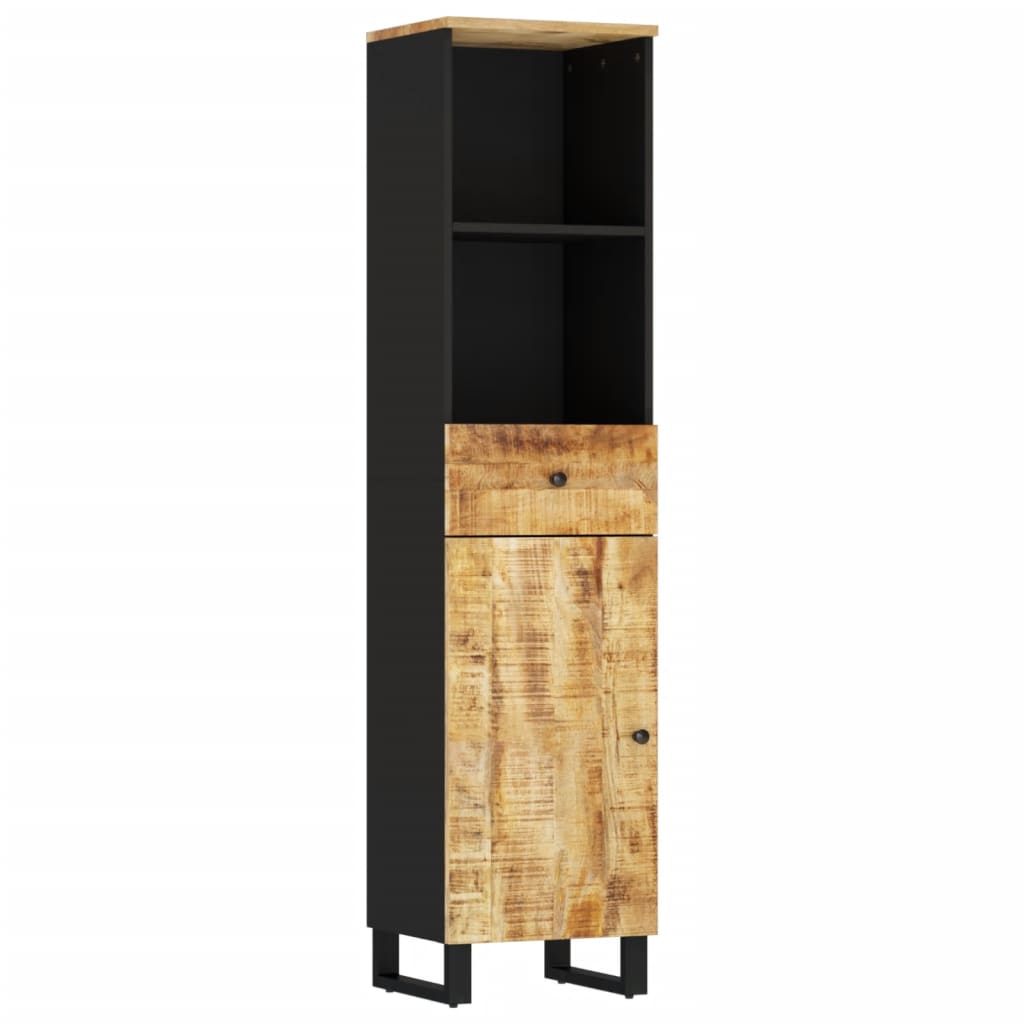 Set Mobili da Bagno 4 pz in Legno Massello di Mango | homemem39