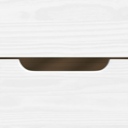 Dormeuse 3 Cassetti Bianca 90x200 cm Legno Massello Pino IRUN - homemem39