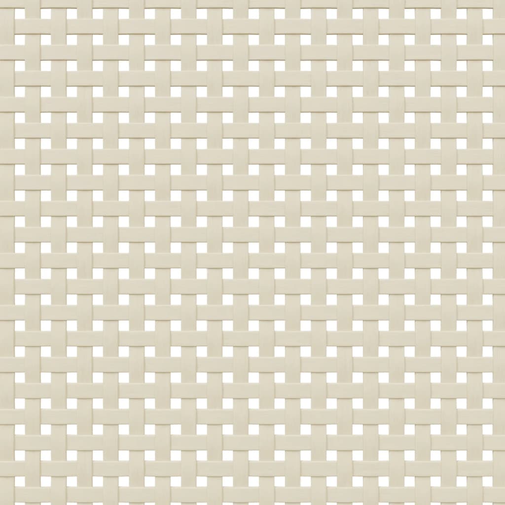 Credenza SENJA Aspetto Rattan Bianco 112x40x80 cm Massello Pino