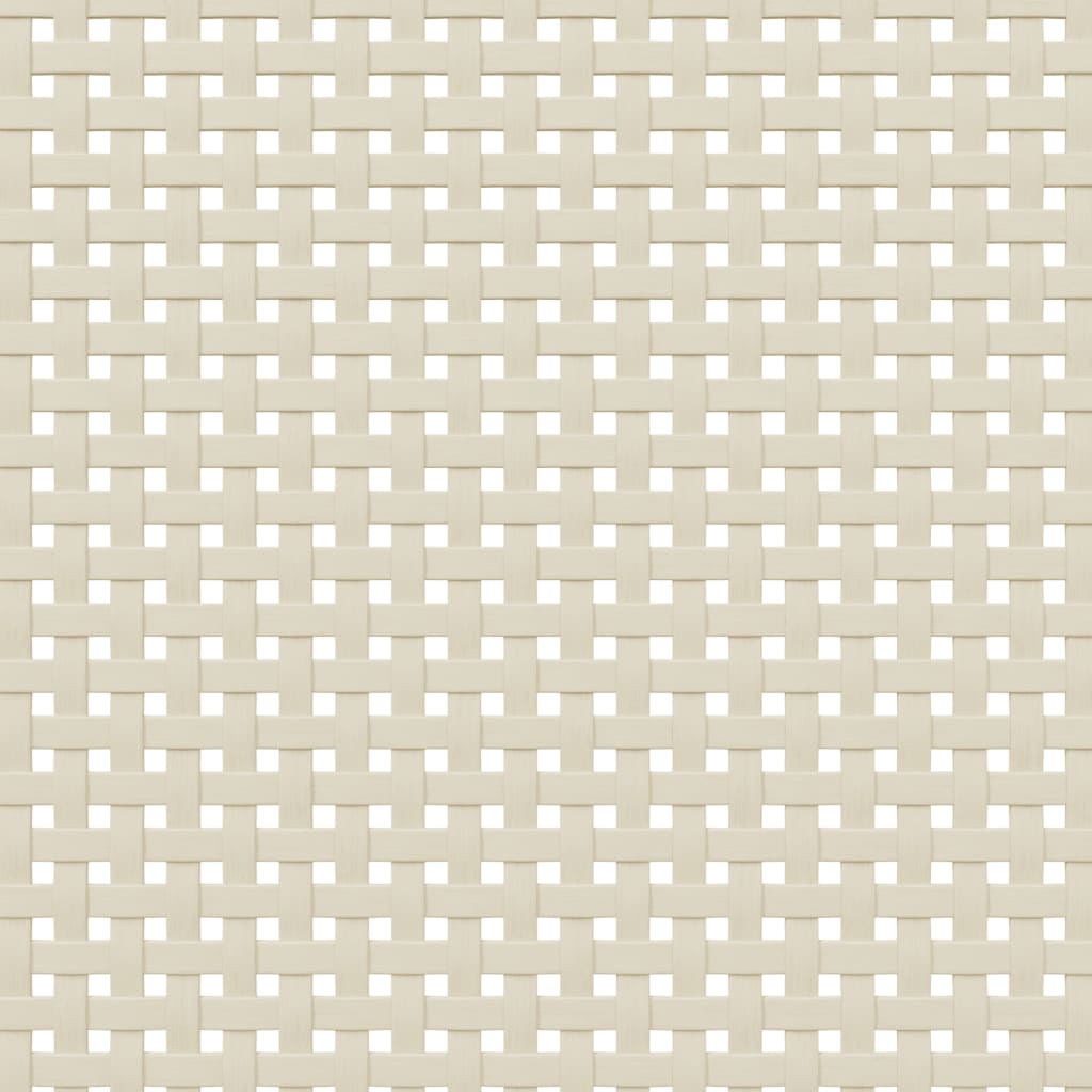 Credenza SENJA Aspetto Rattan Bianco 90x40x112cm Massello Pino - homemem39