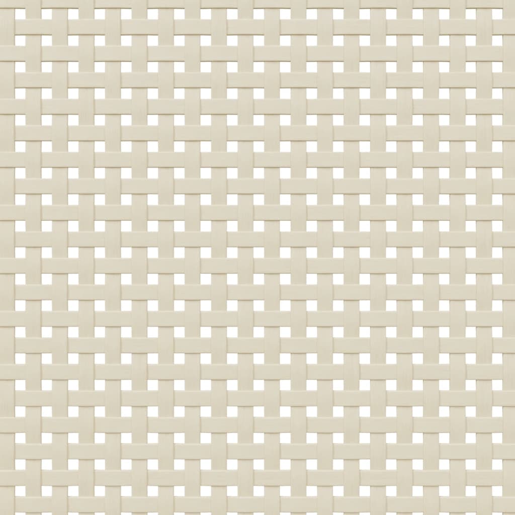 Credenza SENJA Aspetto Rattan Bianco 90x40x112cm Massello Pino