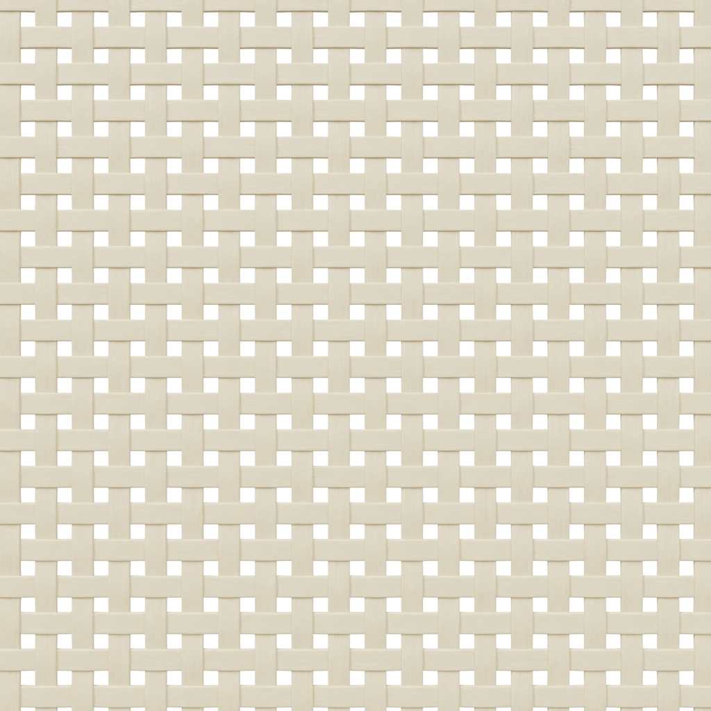 Credenza SENJA Aspetto Rattan Bianco 90x35x130 cm Massello Pino