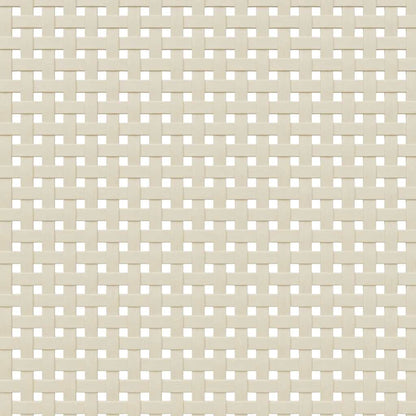 Credenza SENJA Aspetto Rattan Bianco 90x35x130 cm Massello Pino