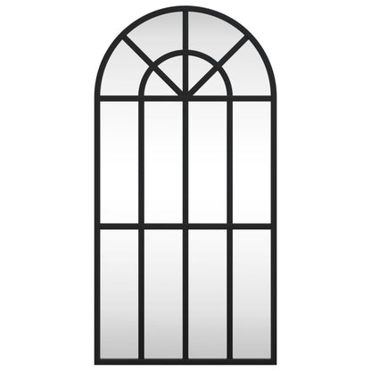 Specchio da Parete Nero 30x60 cm Arco in Ferro | homemem39