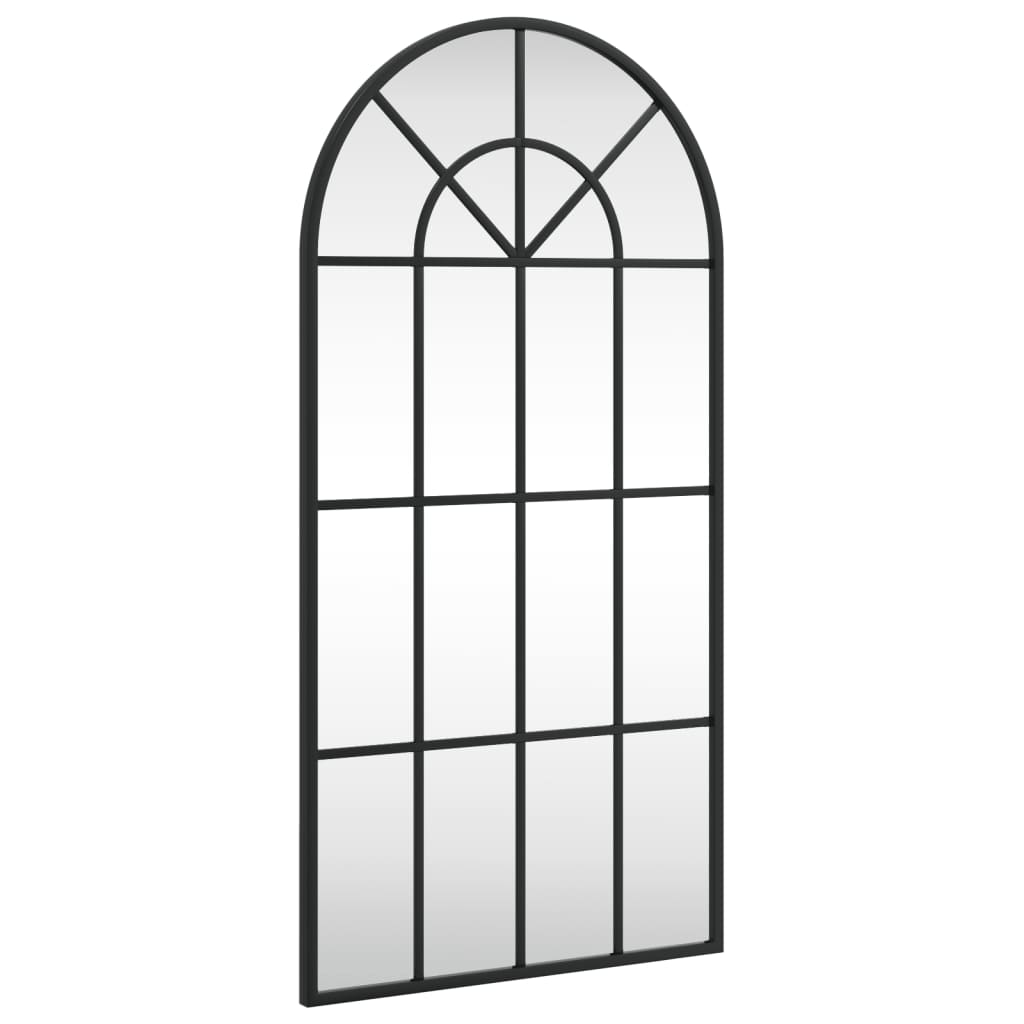 Specchio da Parete Nero 40x80 cm Arco in Ferro | homemem39