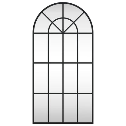Specchio da Parete Nero 40x80 cm Arco in Ferro | homemem39