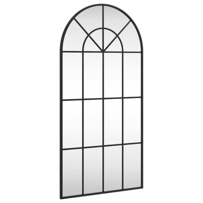 Specchio da Parete Nero 50x100 cm Arco in Ferro | homemem39