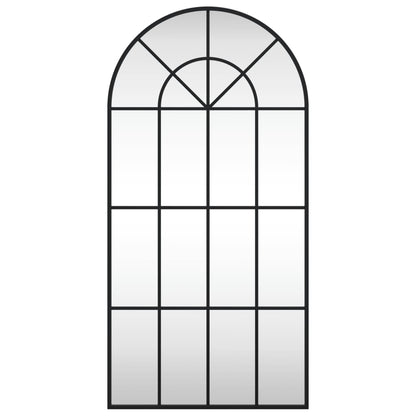 Specchio da Parete Nero 50x100 cm Arco in Ferro | homemem39