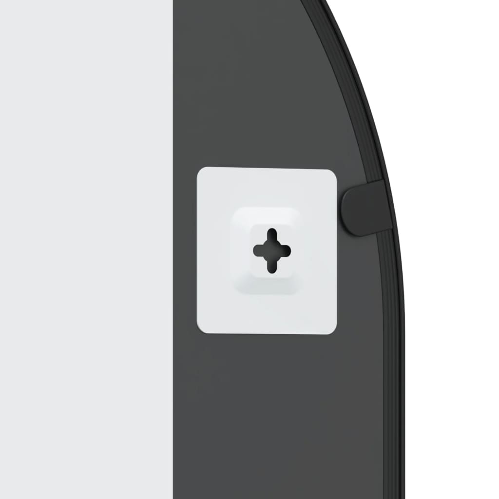 Specchio da Parete Nero 50x100 cm Arco in Ferro | homemem39