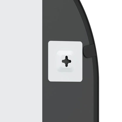 Specchio da Parete Nero 50x100 cm Arco in Ferro | homemem39