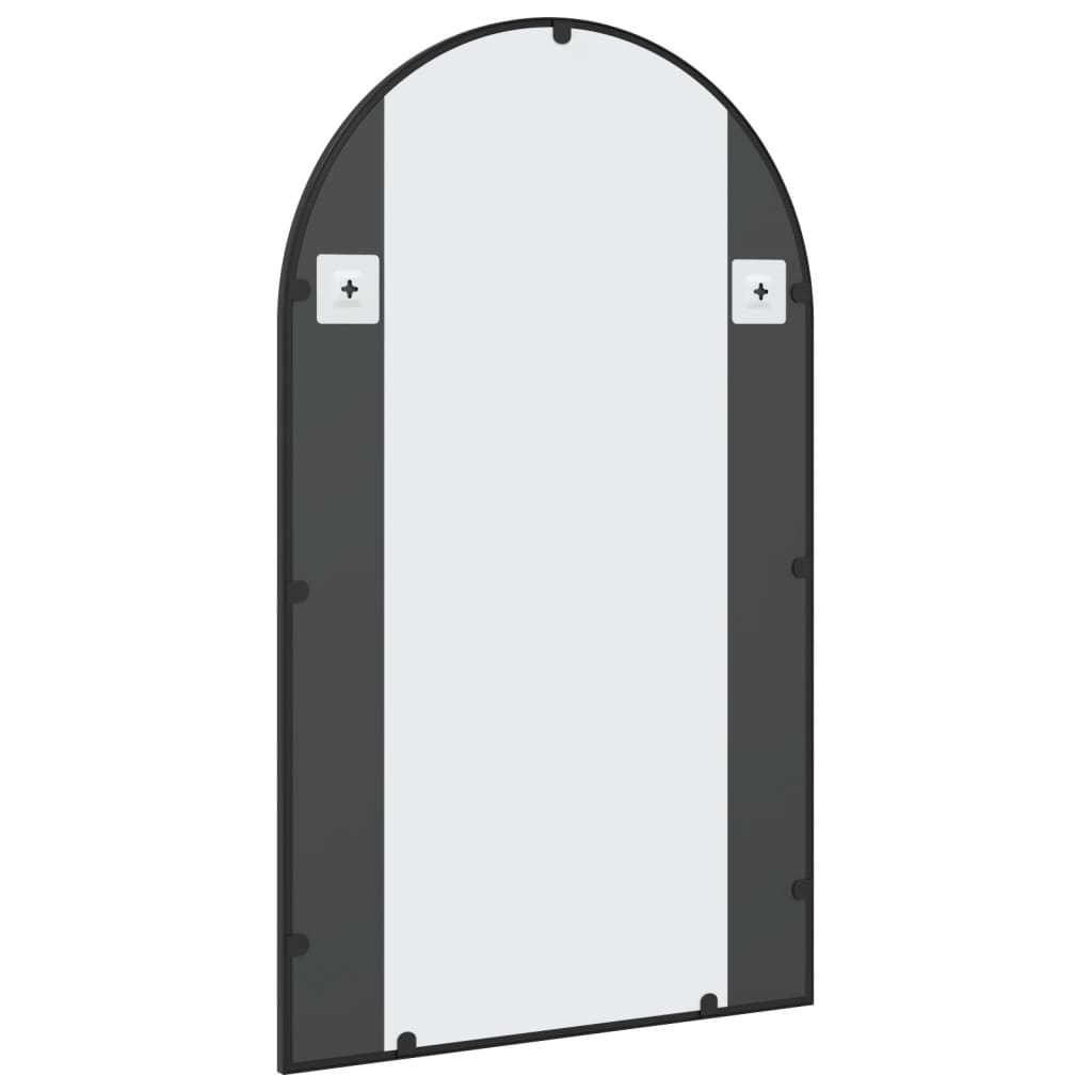 Specchio da Parete Nero 60x100 cm Arco in Ferro | homemem39