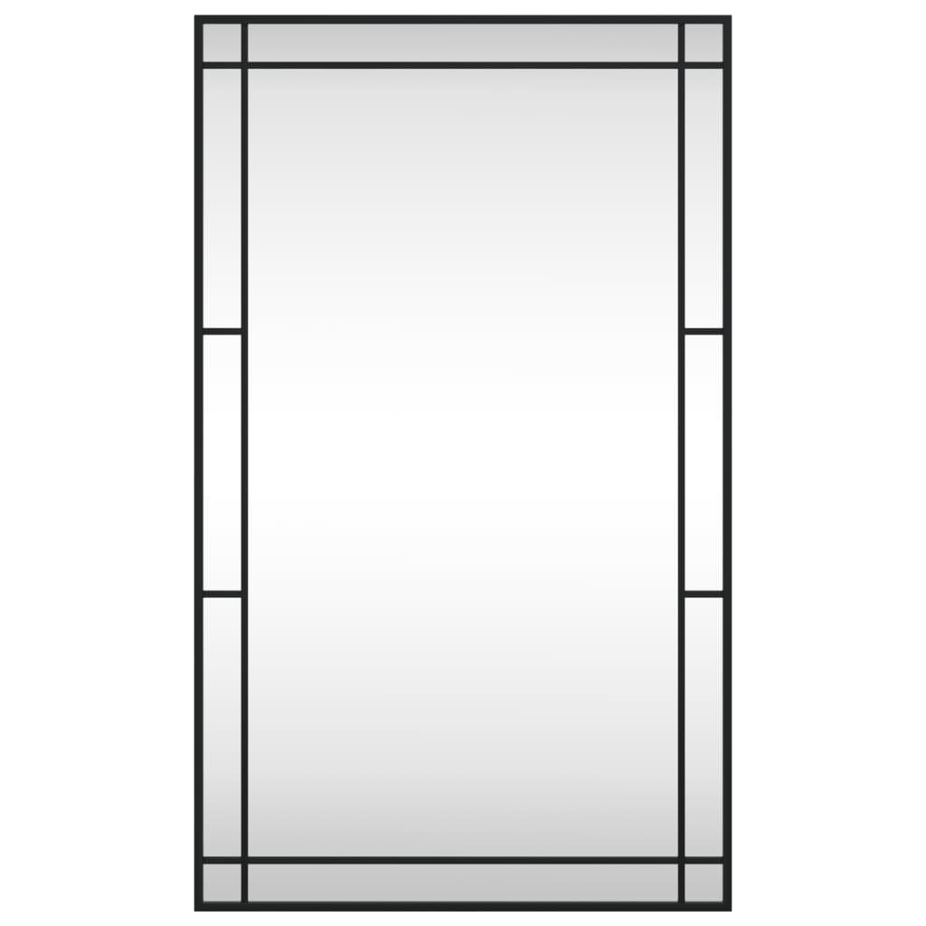 Specchio da Parete Nero 60x100 cm Rettangolare in Ferro | homemem39