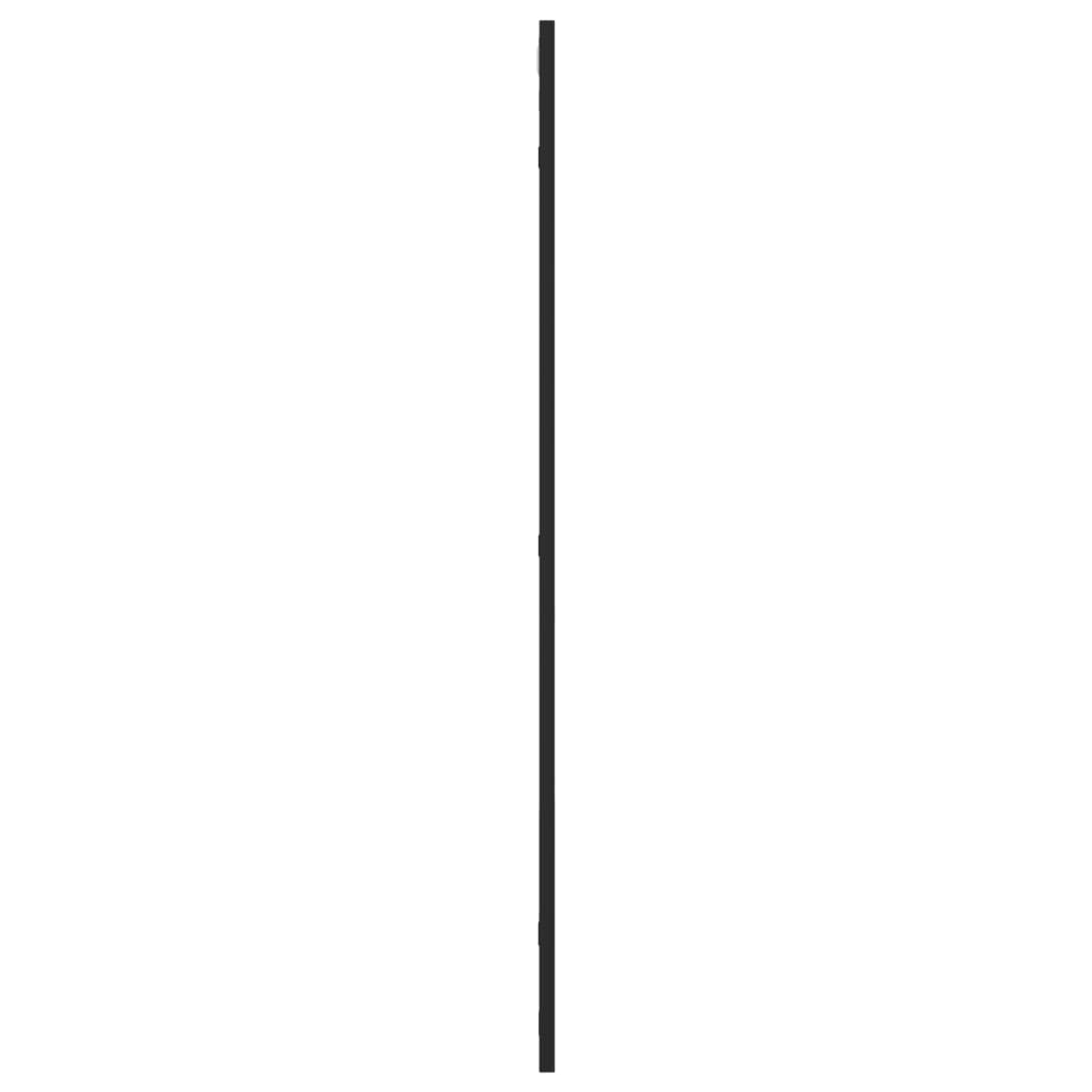 Specchio da Parete Nero 60x100 cm Rettangolare in Ferro | homemem39