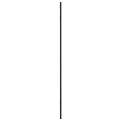 Specchio da Parete Nero 60x100 cm Rettangolare in Ferro | homemem39