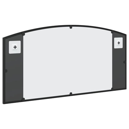 Specchio da Parete Nero 80x40 cm Arco in Ferro | homemem39