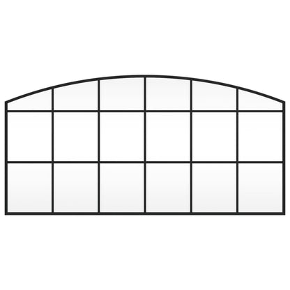 Specchio da Parete Nero 100x50 cm Arco in Ferro | homemem39