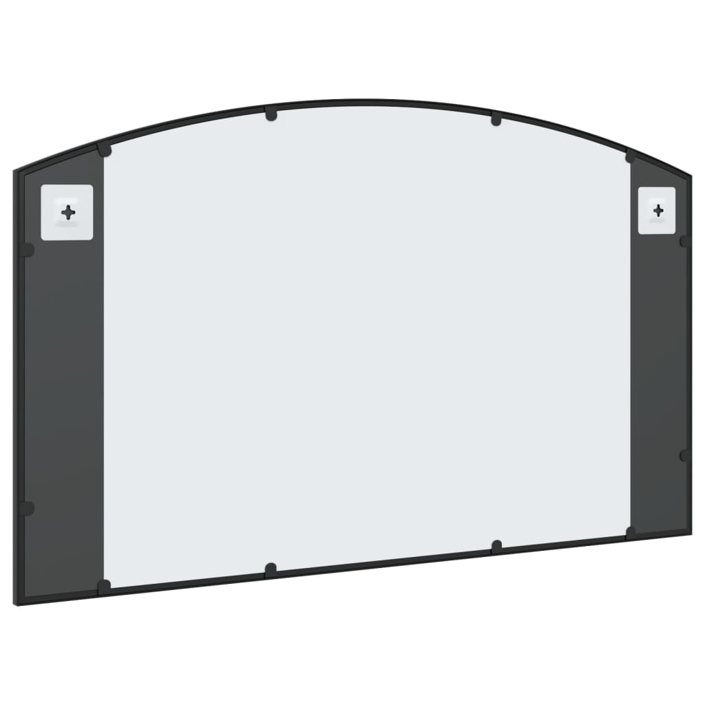 Specchio da Parete Nero 100x60 cm Arco in Ferro | homemem39