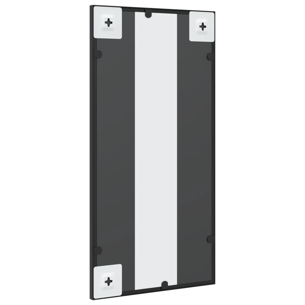 Specchio da Parete Nero 30x60 cm Rettangolare in Ferro | homemem39