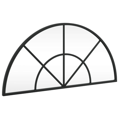 Specchio da Parete Nero 60x30 cm Arco in Ferro | homemem39