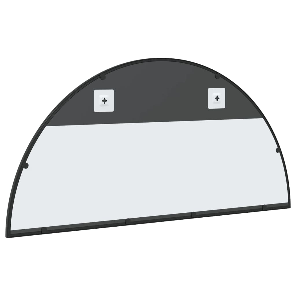 Specchio da Parete Nero 100x50 cm Arco in Ferro | homemem39