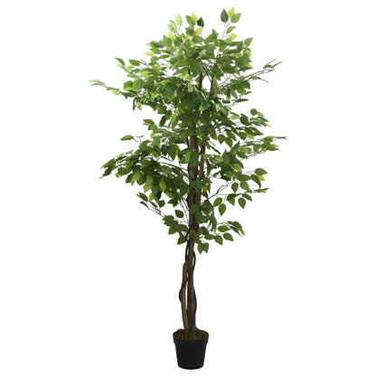 Albero di Ficus Artificiale 756 Foglie 150 cm Verde | homemem39