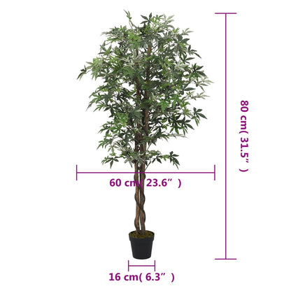 Acero Artificiale 224 Foglie 80 cm Verde | homemem39