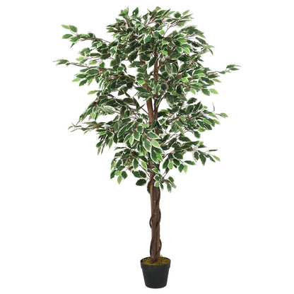 Albero di Ficus Artificiale 630 Foglie 120 cm Verde | homemem39
