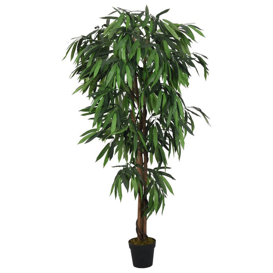 Albero Mango Artificiale 450 Foglie 120 cm Verde