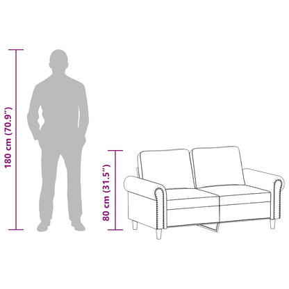 Divano a 2 Posti Rosso Vino 120 cm in Similpelle - homemem39