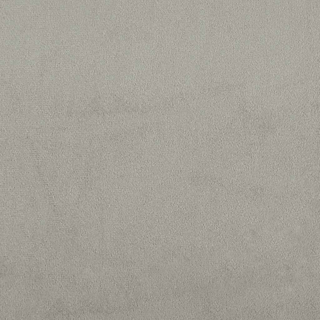 Poltrona Grigio Chiaro 60 cm Velluto