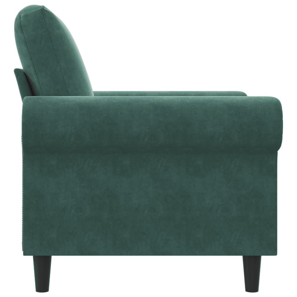 Poltrona Verde Scuro 60 cm Velluto