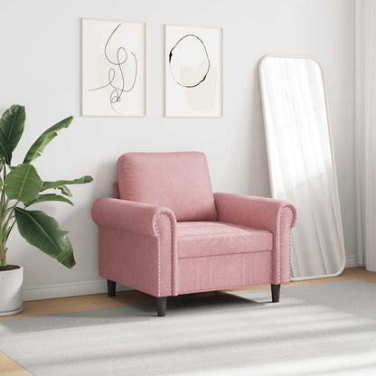 Poltrona Rosa 60 cm Velluto