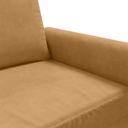Poltrona Marrone 60 cm Velluto | homemem39