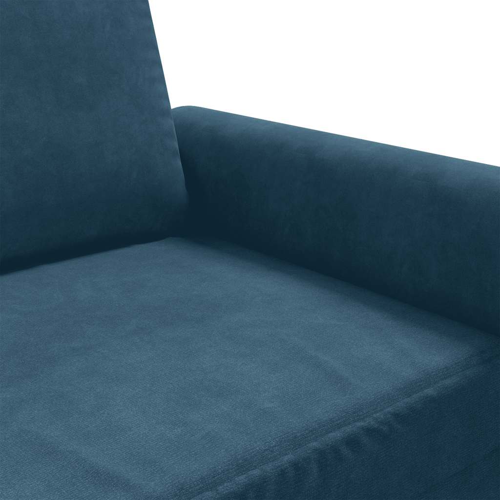 Poltrona Blu 60 cm Velluto