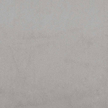 Divano a 2 Posti Grigio Chiaro 120 cm in Velluto
