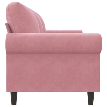 Divano a 3 Posti rosa 180 cm in Velluto