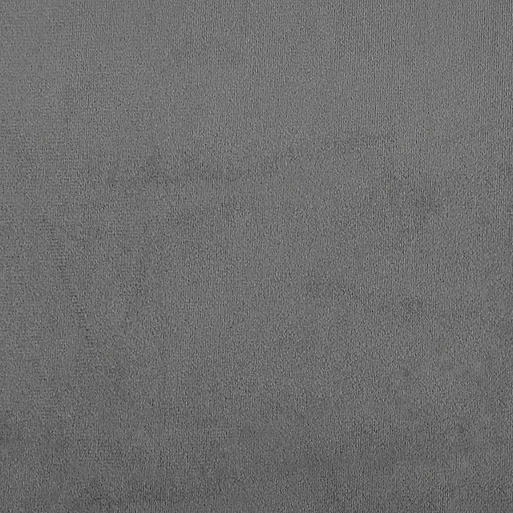 Divano a 2 Posti Grigio Scuro 140 cm in Tessuto Microfibra