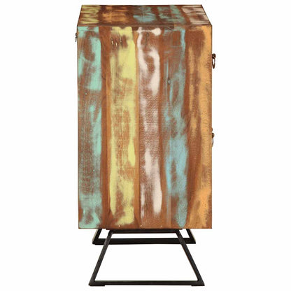 Cassettiera Multicolore 70x35x70 cm Legno Massello di Recupero